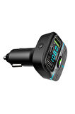 Jopus F9 Araç Fm Transmitter 5.3 Bluetooth Araç Kiti Usb Type-C Hızlı Şarj Çıkışlı Çakmaklık Girişli