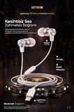 İphone X-11-12-13-14 Serileri Uyumlu Bluetooth Bağlantılı İphone Kablolu Mikrofonlu Kulaklık SPD-04