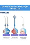Waterpulse Water Flosser V500 Kablosuz Taşınabilir Ağız Duş Bakım Seti Beyaz