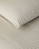 English Home Crystal İpeksi Twill Çift Kişilik Nevresim Takımı 200x220 cm Taş Rengi