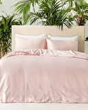 Crystal İpeksi Twill King Size Nevresim Takımı Pembe