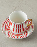 English Home Rabecca New Bone China Kahve Fincan Takımı 4 Parça 2 Kişilik Kırmızı