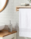 English Home Deluxe Pamuklu Low Twist Yüz Havlusu Beyaz