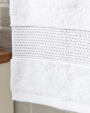 English Home Deluxe Pamuklu Low Twist Yüz Havlusu Beyaz