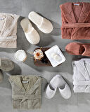 English Home Softy Triga %100 Pamuklu Bornoz Bej