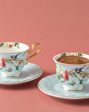 English Home Vanilla New Bone China 4 Parça 2 Kişilik Kahve Fincan Takımı Açık Mavi