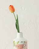 English Home Tulip Garden Tek Dal Yapay Çiçek Turuncu