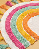 English Home Rainbow Pamuklu Banyo Paspası Renkli