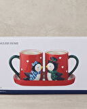 Lovely Penguins Dolomite 2'li Yılbaşı Kupa 400 ml Kırmızı