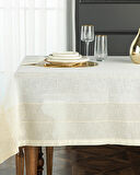 English Home Luxe Keten Look Masa Örtüsü 150x200 cm Bej