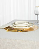 English Home Luxe Keten Look Masa Örtüsü 150x200 cm Bej