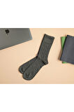 Basic Cotton Pamuk Erkek Soket Çorap 40-44 Gri