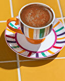 English Home Exotic Wild New Bone China Kahve Fincan Takımı 4 Parça 2 Kişilik Sarı