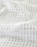 English Home Fiona Pamuklu Waffle King Size Pike Beyaz