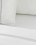 English Home Freya Pamuk Saten Nakışlı King Size Nevresim Takımı Beyaz