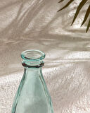 English Home Recycled Bottle Cam Vazo Yeşil