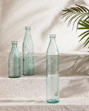 English Home Recycled Bottle Cam Vazo Yeşil