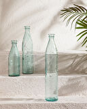 English Home Recycled Bottle Cam Vazo Yeşil