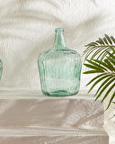 English Home Recycled Demijohn Cam Vazo Yeşil