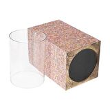 Vitale Şiva Çiçek Desenli Pembe Mumluk 18x31 cm AK.FQ0024