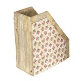 Vitale Şiva Çiçek Desenli Dekoratif Krem Raf AK.FQ0022-K