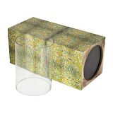 Vitale Şiva Çiçek Desenli Yeşil Mumluk 18x41 cm AK.FQ0023-Y