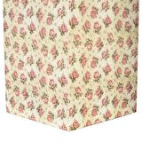 Vitale Şiva Çiçek Desenli Krem Mumluk 18x31 cm AK.FQ0024-K