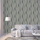 Duka Modern Mavi Desenli Duvar Kağıdı DK.13171-3 (16 m2 )