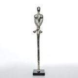 Vitale Sadu Büyük Dekoratif Figür Silver 75 cm AK.IJ0028