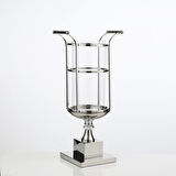Vitale Cam Mumluk Gümüş 29x20x58 cm AK.JD0054