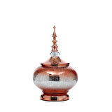 Vitale Sultan Bronz Kapaklı Vazo 21x21x30 cm AK.JE0051