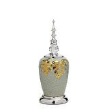Vitale Yakut Silver Kapaklı Vazo 35 cm AK.JE0177