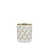 Vitale Cam Mumluk Beyaz-Gold 8 cm AK.JFHC6702450