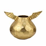 Vitale Gold Dekoratif Kanatlı Vazo 30*11*21 Cm AK.IU0345