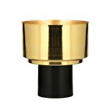 Vitale Gold Black Vazo Büyük 30*30*33 Cm AK.JB0209