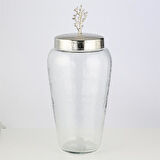 Vitale Mercan Kapaklı Küp Silver 21x48 cm AK.JA0133