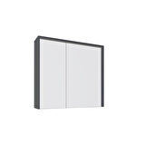 Kobos Meta 91 cm Ayna Kapaklı Ü. Dolap Füme KB300003