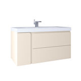 Kobos Future 100 cm Lavabo Dolabı Vanilla Grey KB100030