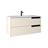 Kobos Eylül 100 cm Lavabo Dolabı Vanilla Grey KB100049