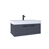Kobos Glow 100 cm Lavabo Dolabı Füme KB710033