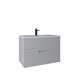 Kobos Meta 91 cm Lavabo Dolabı Light Grey KB710040