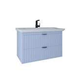 Kobos Noble 100 cm Lavabo Dolabı Light Blue KB710053