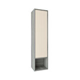 Kobos Elegant Boy Dolabı Grey Oak + Vanilya L-R KB710095