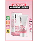Newwell Ton Eşitleyici yüksek Koruma Etkili SPF50+ Aydınlatıcı Pembe Yüz Güneş Kremi 50 ml
