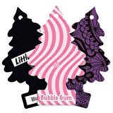 Little Trees 3'lü Set Black Ice / Bubble Gum / Midnight Chic Asma