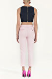 Pembe Çift renkli boru paça pantolon 41012 | 40