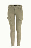 Haki Kargo cepli dar paça denim pantolon 41105 | 40