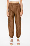 Kahve Kargo cepli keten pantolon 41301 | 42