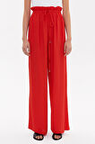 Kırmızı Beli lastikli bol paça pantolon 41345 | 46