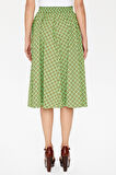 Haki Lastikli desenli etek 81064 | 44